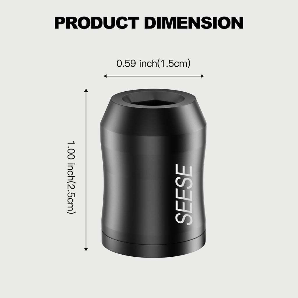 SEESE 2PCS Strong Magnetic Screw Rings – Universal 1/4(6.35mm) Fit for Hex Screwdrivers & Power Drill Bits