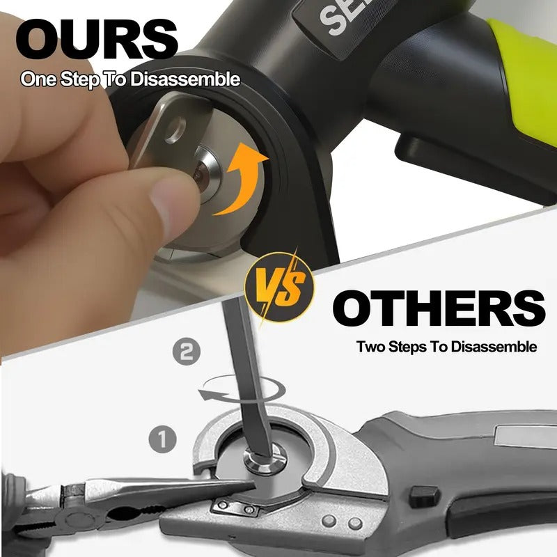 SEESE Cordless Rechargeable Electric Scissors – Portable Cutter for Fabric, Cardboard, Carpet & Leather Sewing Supplies Crafts Sewing Tools Gift for Thanksgiving,Christmas,New Year